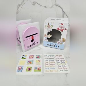 "Dear Little Mailbox" children's wooden toy mailbox set